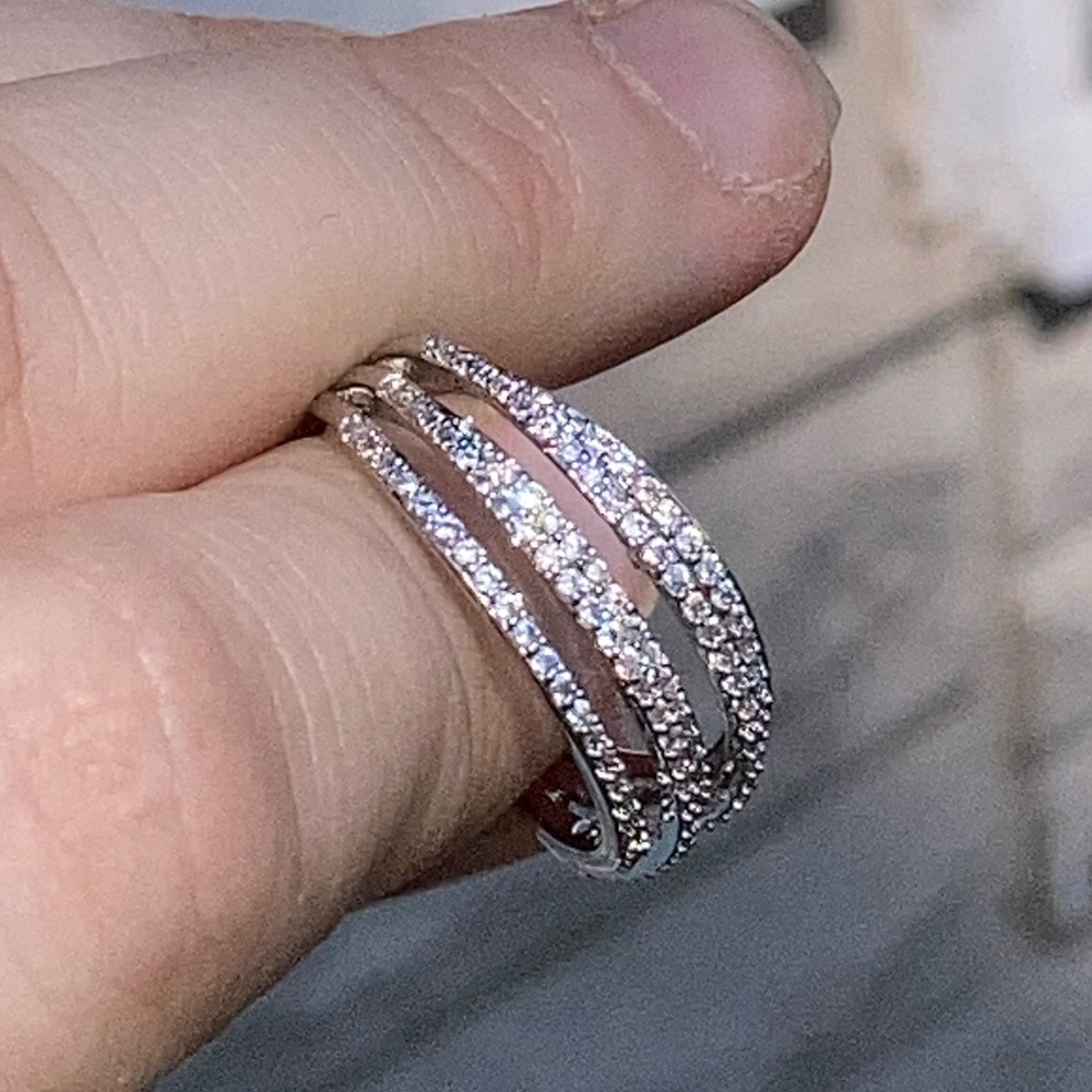 NWT! GENUINE WHITE SAPPHIRE RING - Picture 7 of 13